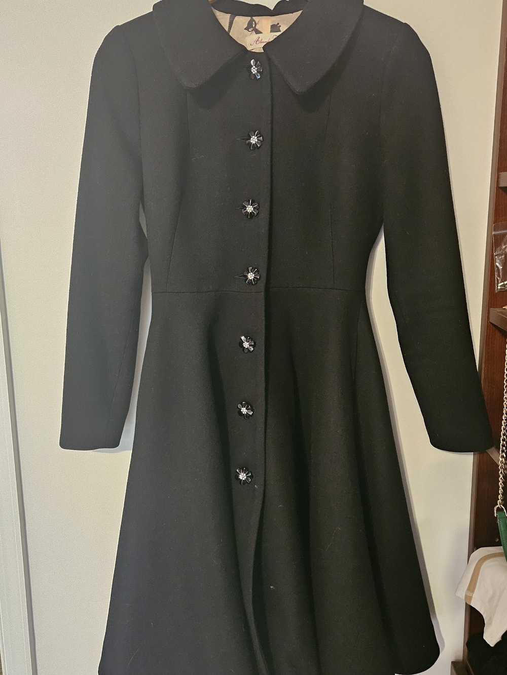 Alannah Hill Last Time Lover Dress Coat Black